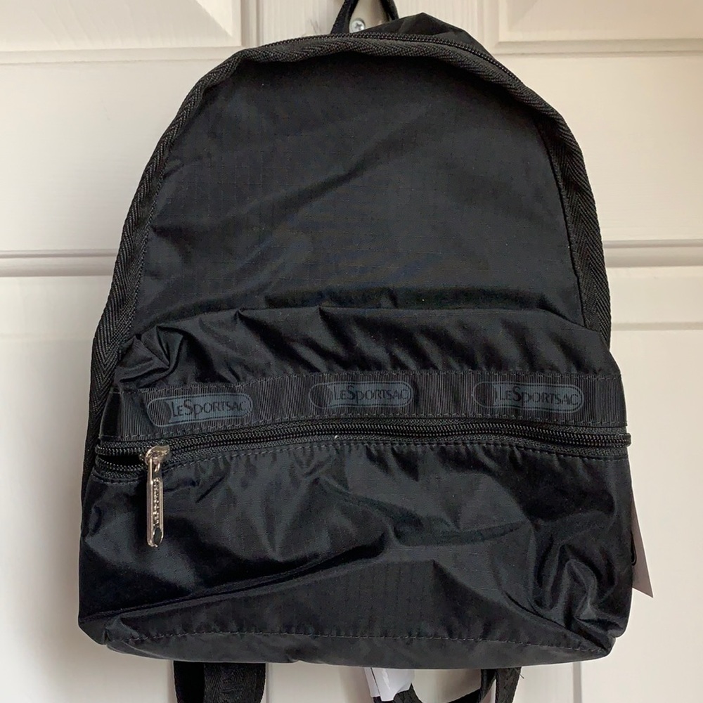 NWT Le Sportsac black mini basic backpack